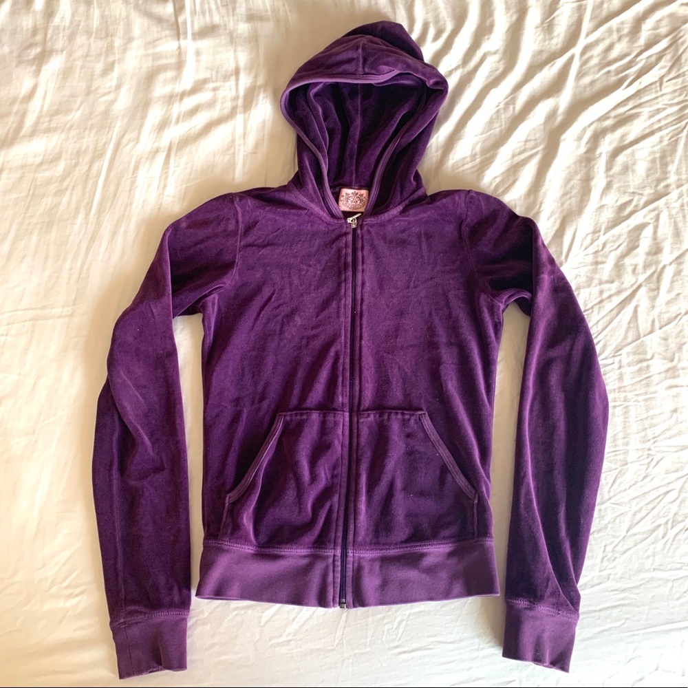 Juicy Couture Velour purple tracksuit jacket